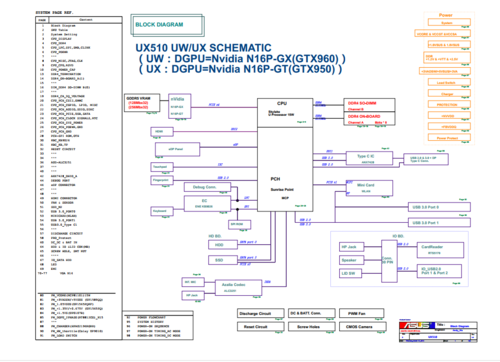 More information about "Asus UX510UW/UX Rev 2.0 Schematic.PDF and BoardView.PDF"
