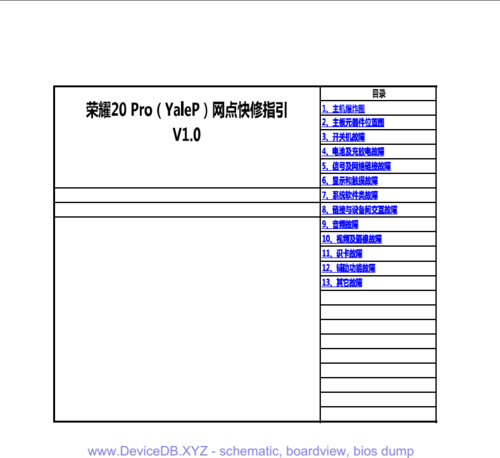 More information about "Honor 20 Pro (YAL-AL10) Simplified Service Manual (China)"