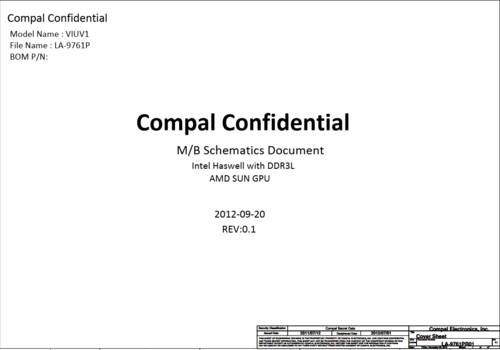 More information about "Lenovo ThinkPad S3-S440 Compal LA-9761P VIUV1 Schematic.PDF and BoardView.CAD"