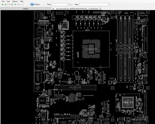 More information about "Gigabyte B560M AORUS PRO AX Rev 1.0 Rev 1.11 BoardView.TVW"